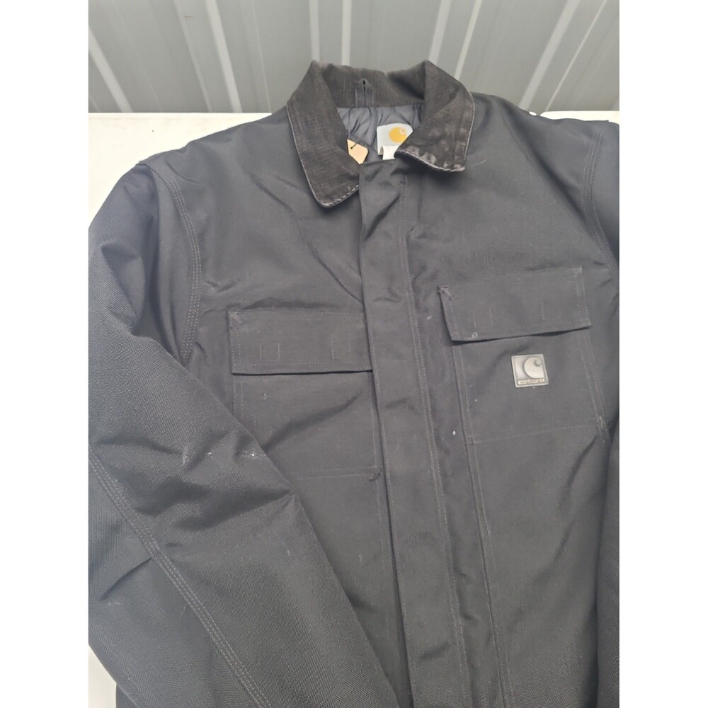 Vtg Carhartt C55 Yukon Extremes Arctic-Quilt Lined Chore Coat Corduroy Collar - Picture 5 of 12